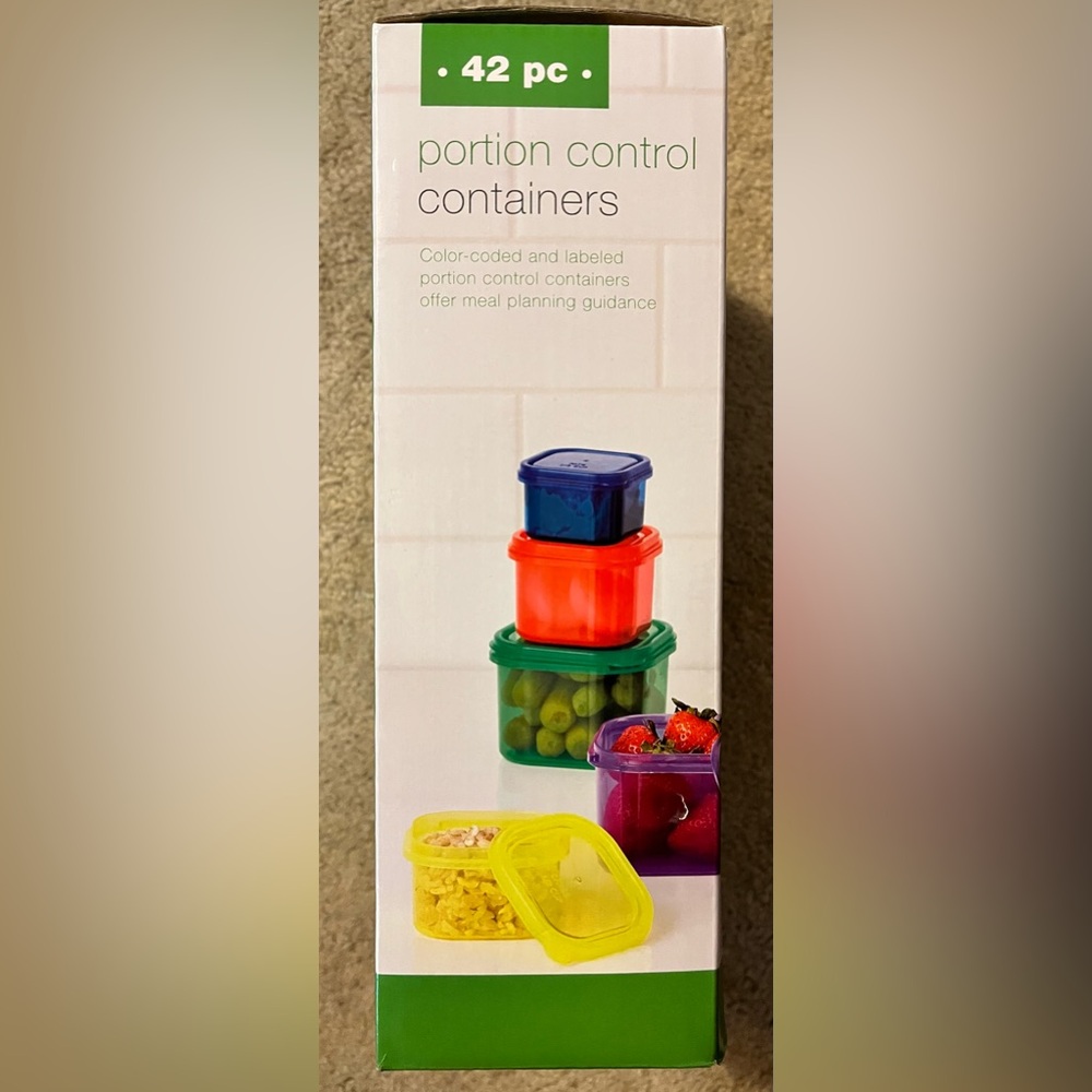 42 Piece Portion Control Containers with Lids - Picture 3 of 6